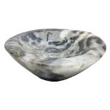 Polished agate bowl