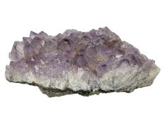 Amethyst crystal geode cluster