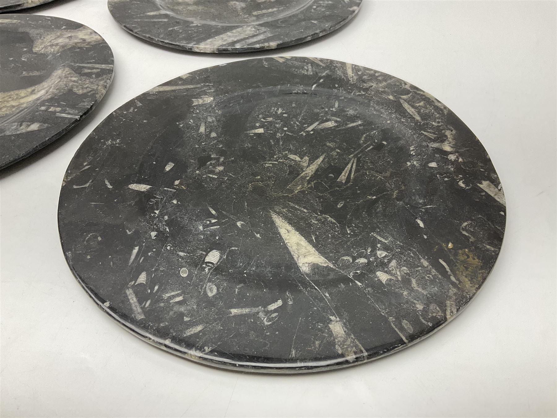 Five large circular plates - Image 9 of 24