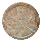 Pink veined marble plate