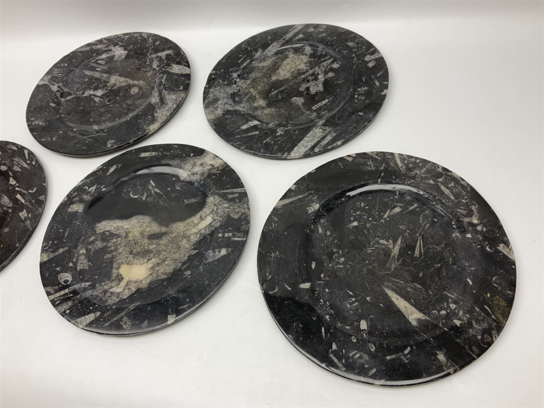 Five large circular plates - Image 3 of 24