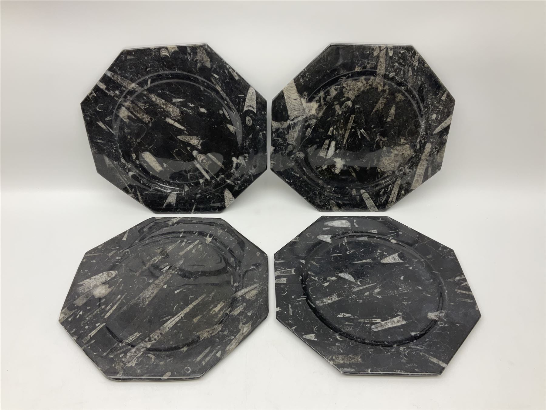 Four octagonal plates - Image 2 of 20