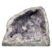 Amethyst crystal 'cathedral' geode