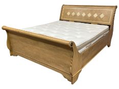 Barker & Stonehouse - 'Flagstone' 6' Superking size mango wood sleigh bed