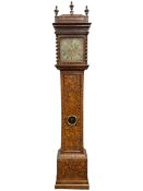 William & Mary floral marquetry 8-day longcase clock c 1700