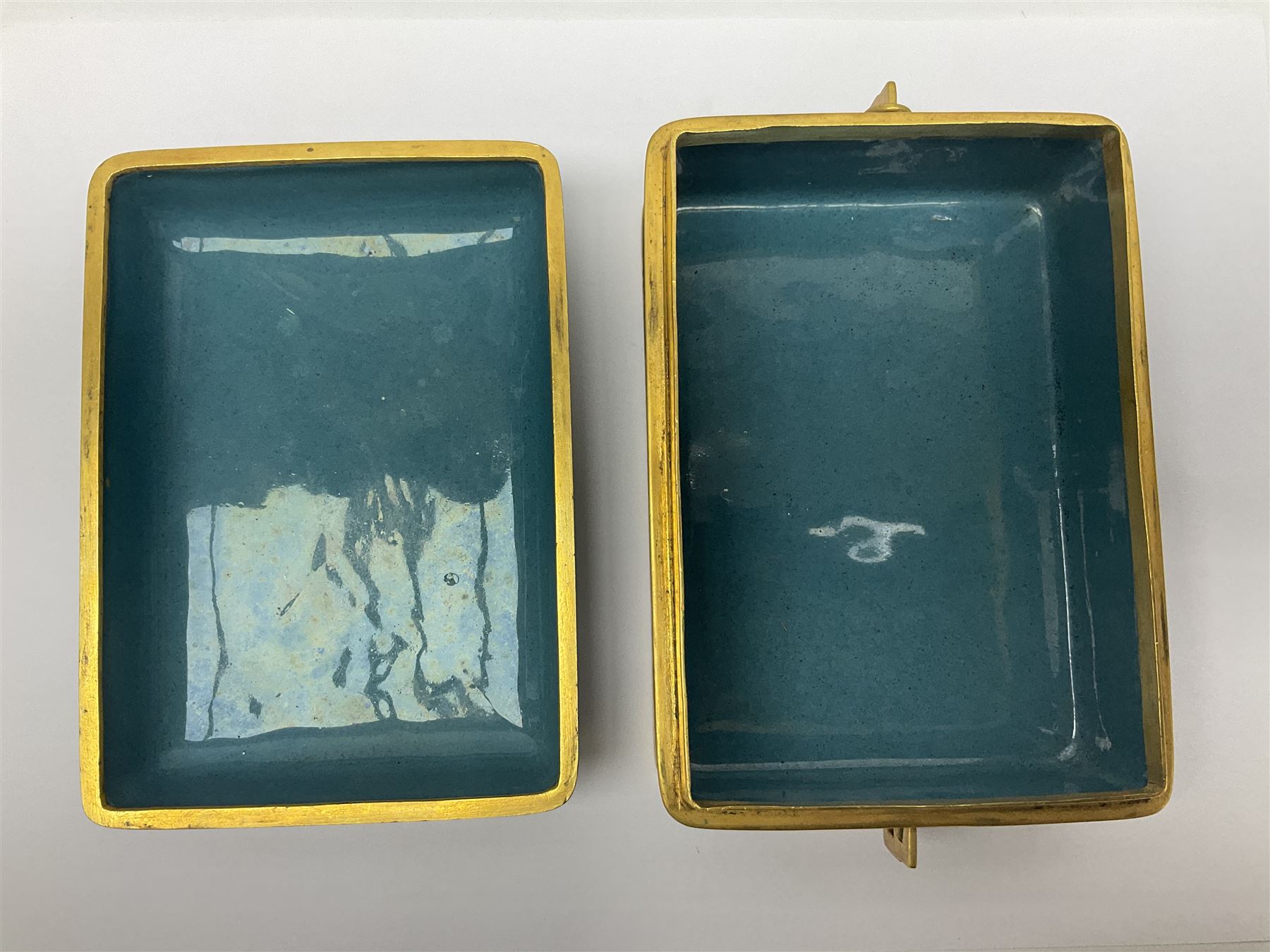 20th century Chinese cloisonne enamel smoking set - Image 15 of 28