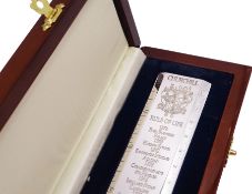 Modern silver 'Churchill Rule of Life' ruler