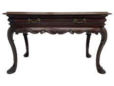 19th century Irish mahogany serving or side table
