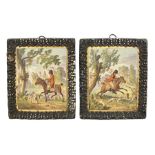 Pair of 19th century Spode wall plaques