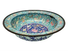 18th/19th century Chinese Canton enamel basin