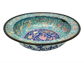 18th/19th century Chinese Canton enamel basin