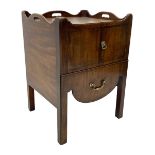 George III mahogany night commode