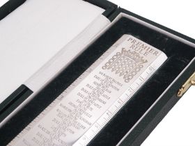 Modern silver 'Premier Rule' ruler