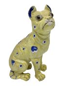Faience model of a pug in the style of Emily Galle