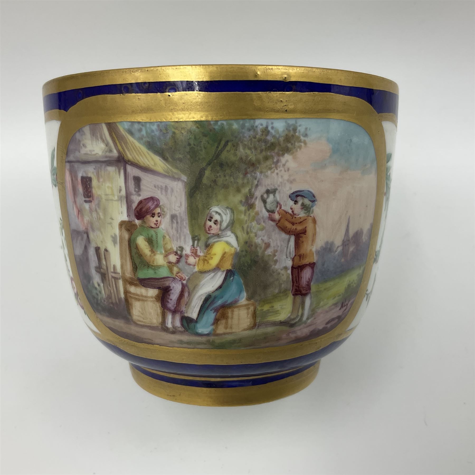 19th Sevres style porcelain cup and saucer - Image 8 of 32