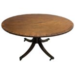 George III mahogany breakfast table