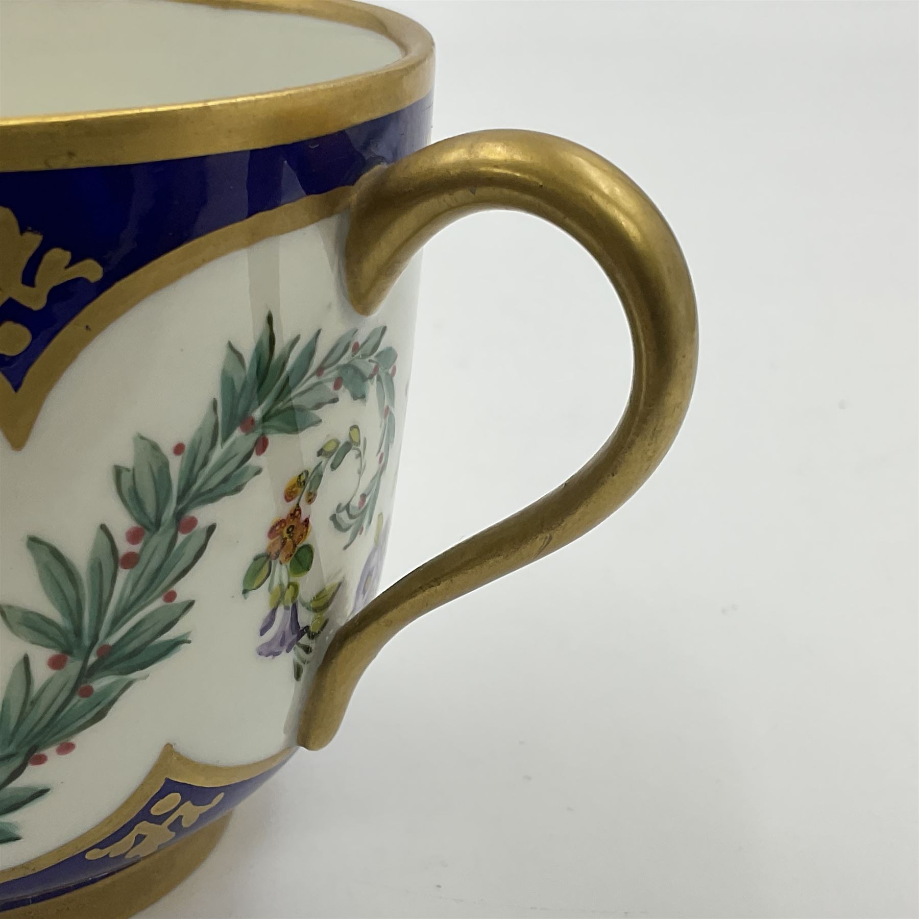 19th Sevres style porcelain cup and saucer - Image 12 of 32