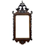 19th century Chippendale design wall mirror