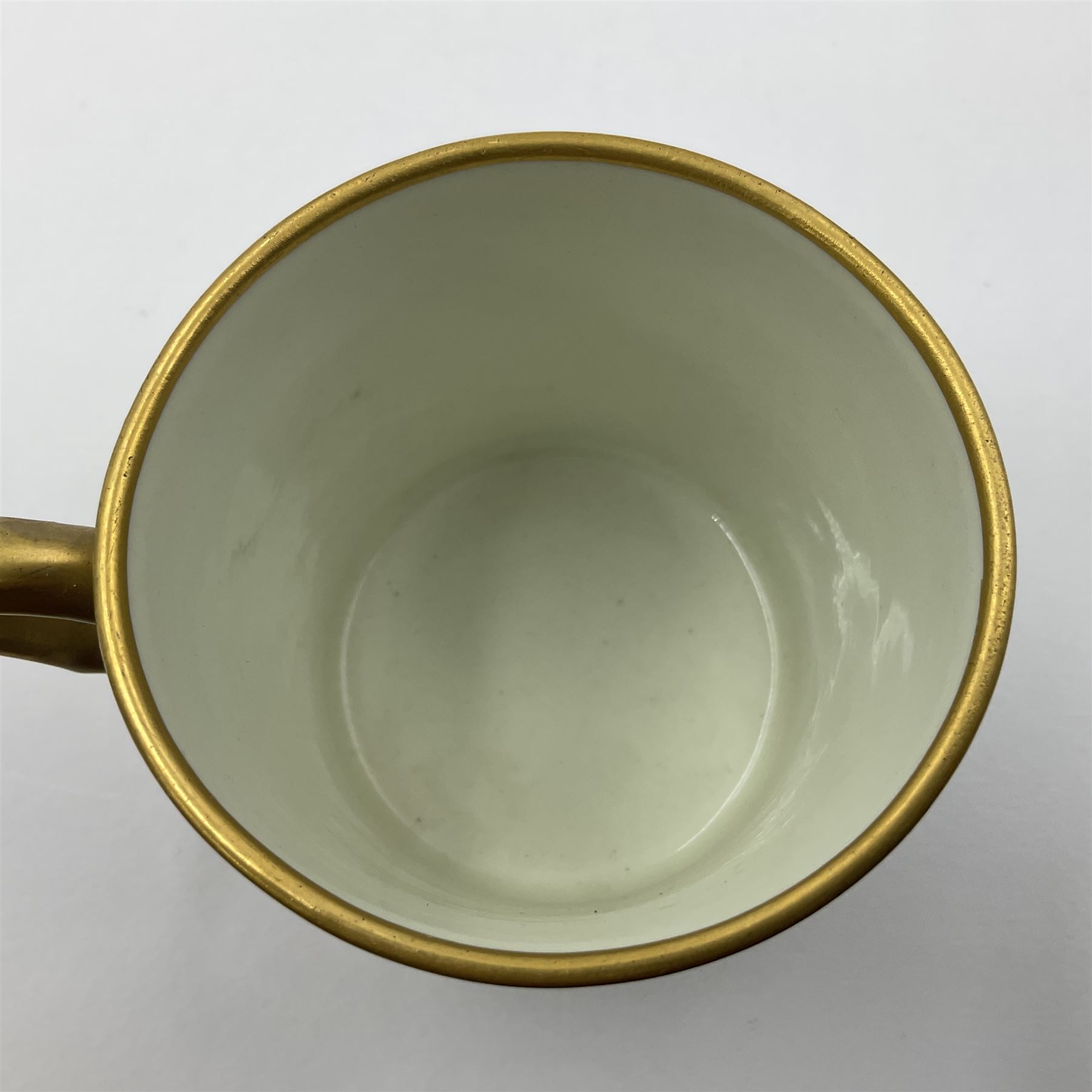 Sevres soft paste porcelain coffee can and saucer with date code for 1767 - Image 13 of 16