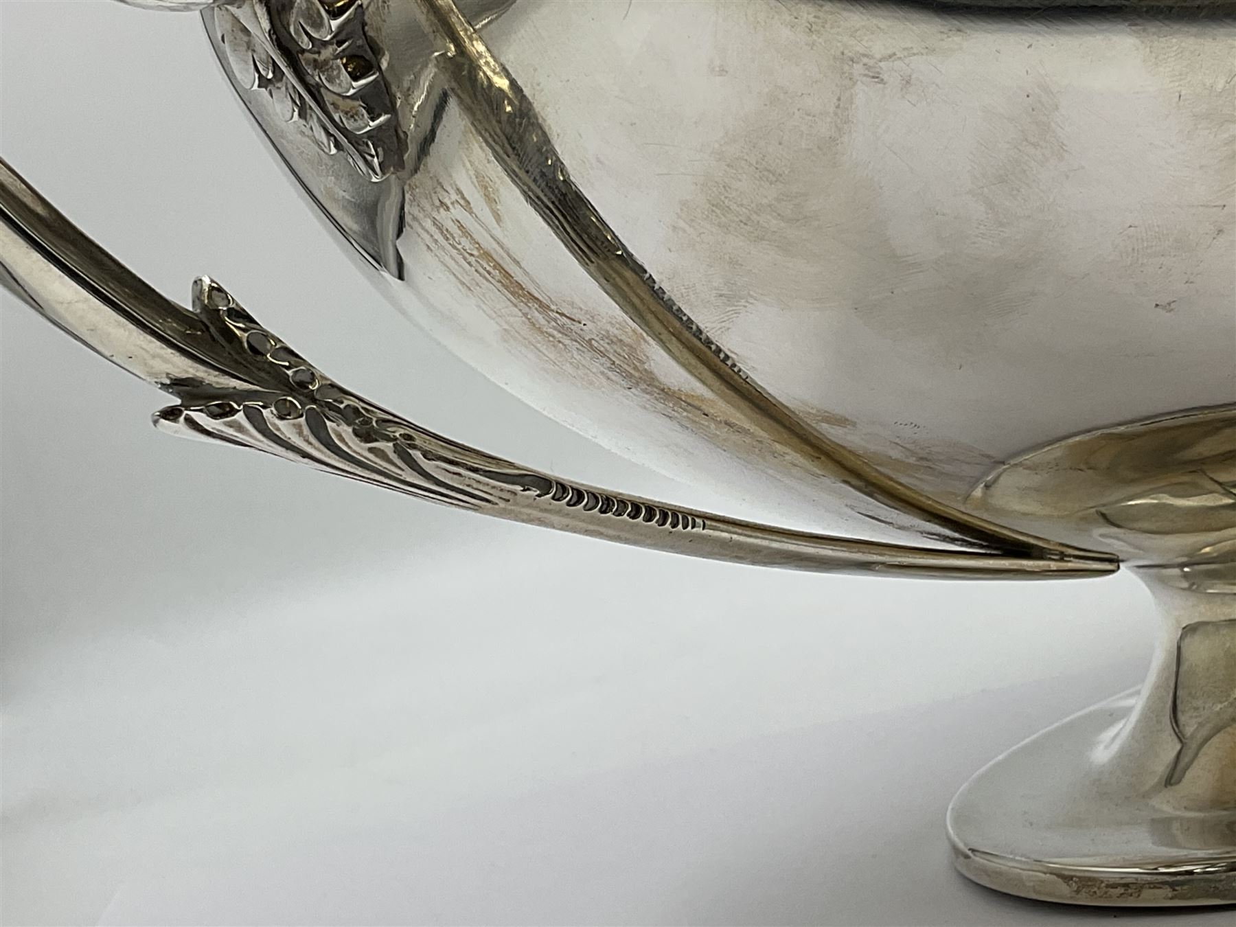 1920s silver twin-handled pedestal bowl - Image 14 of 14