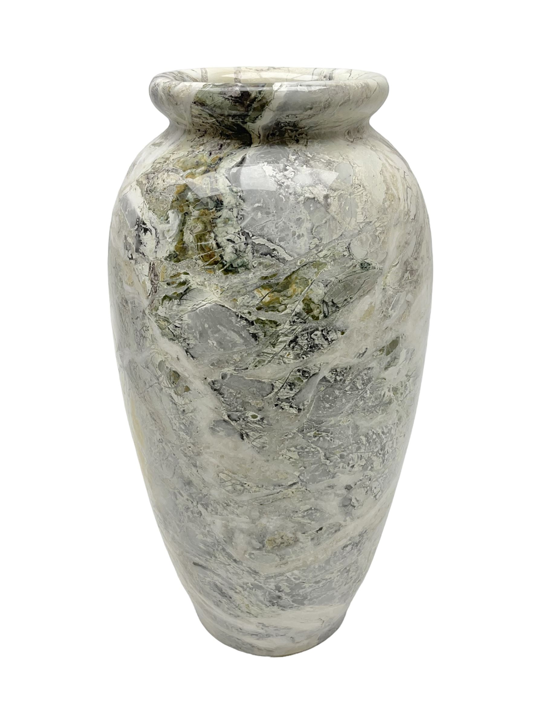 White marble vase