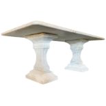 Classical Grecian design Carrera marble centre table