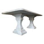 Classical Grecian design Carrera marble centre table
