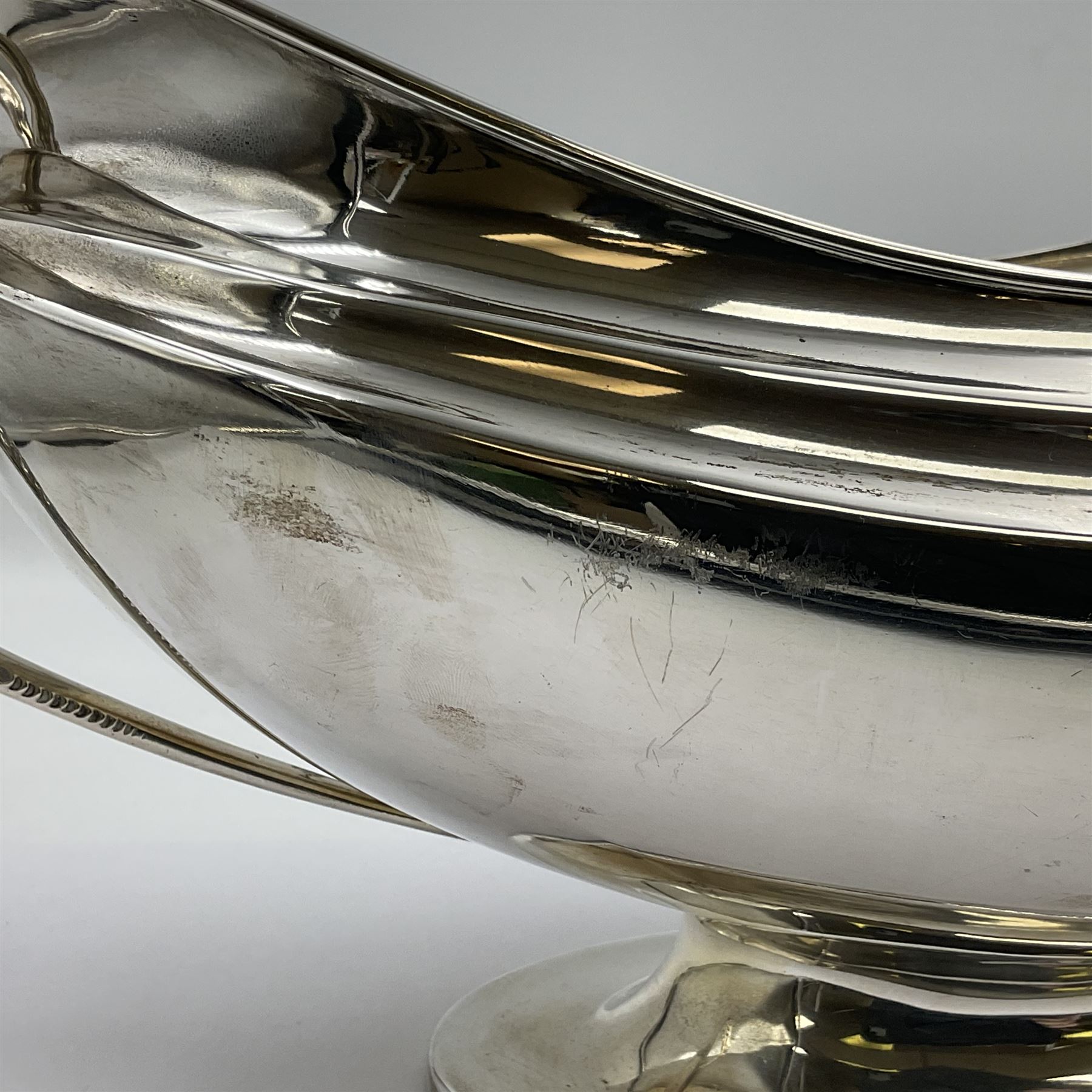 1920s silver twin-handled pedestal bowl - Image 10 of 14
