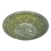 Chinese carved spinach jade bowl