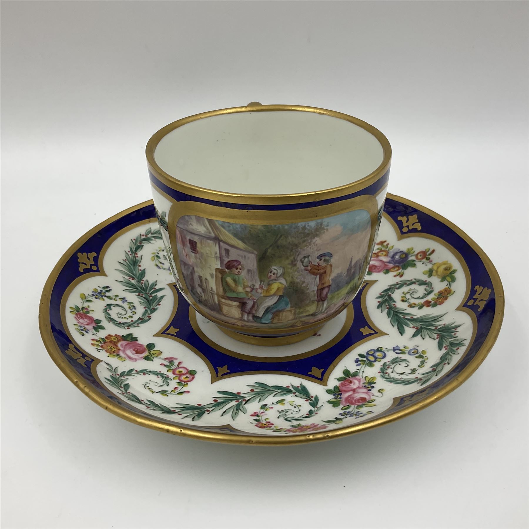 19th Sevres style porcelain cup and saucer - Image 2 of 32