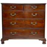 George III mahogany straight-front chest