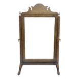 George III mahogany dressing table mirror