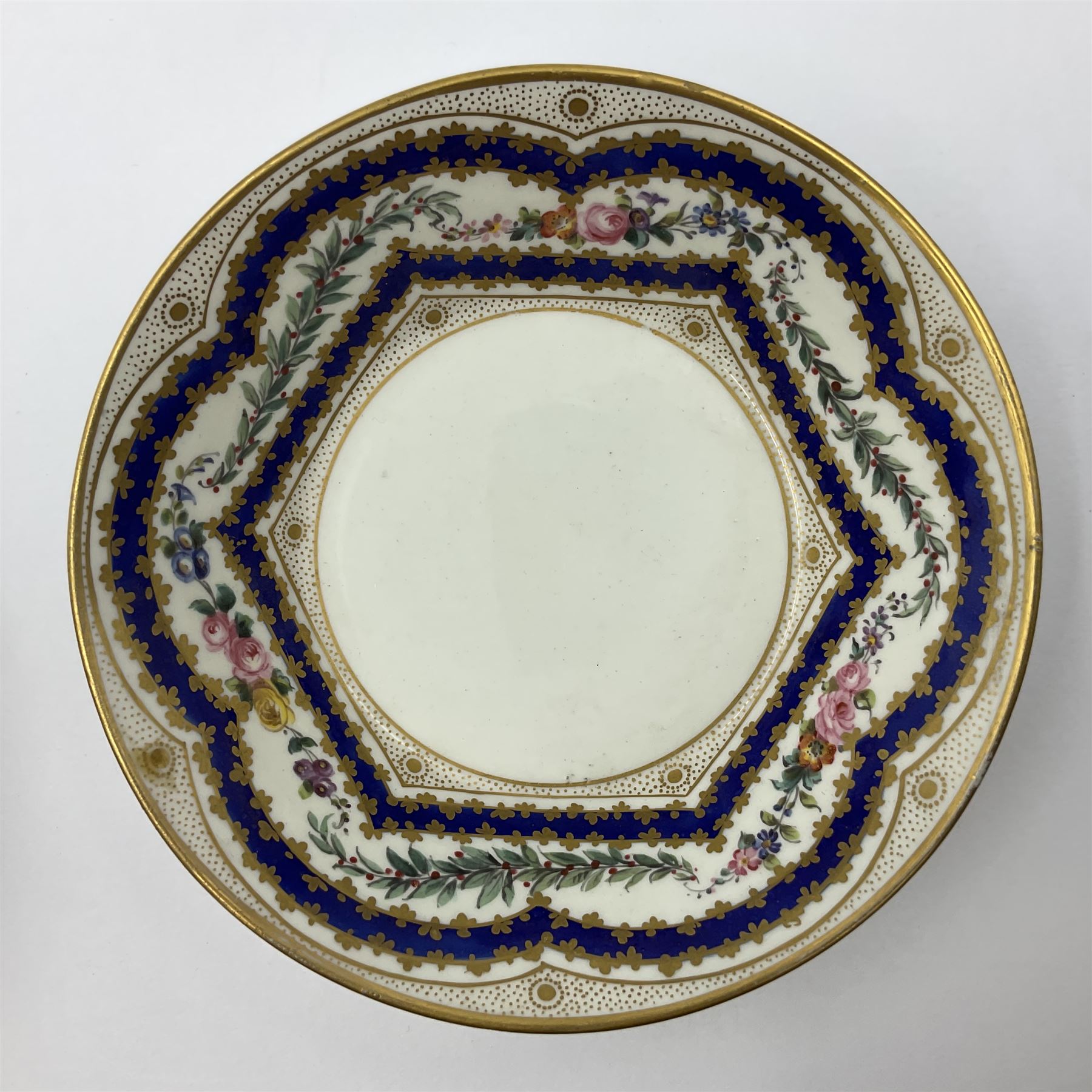 Sevres soft paste porcelain coffee can and saucer with date code for 1767 - Image 2 of 16