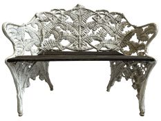 Coalbrookdale design - cast iron 'fern' pattern garden bench