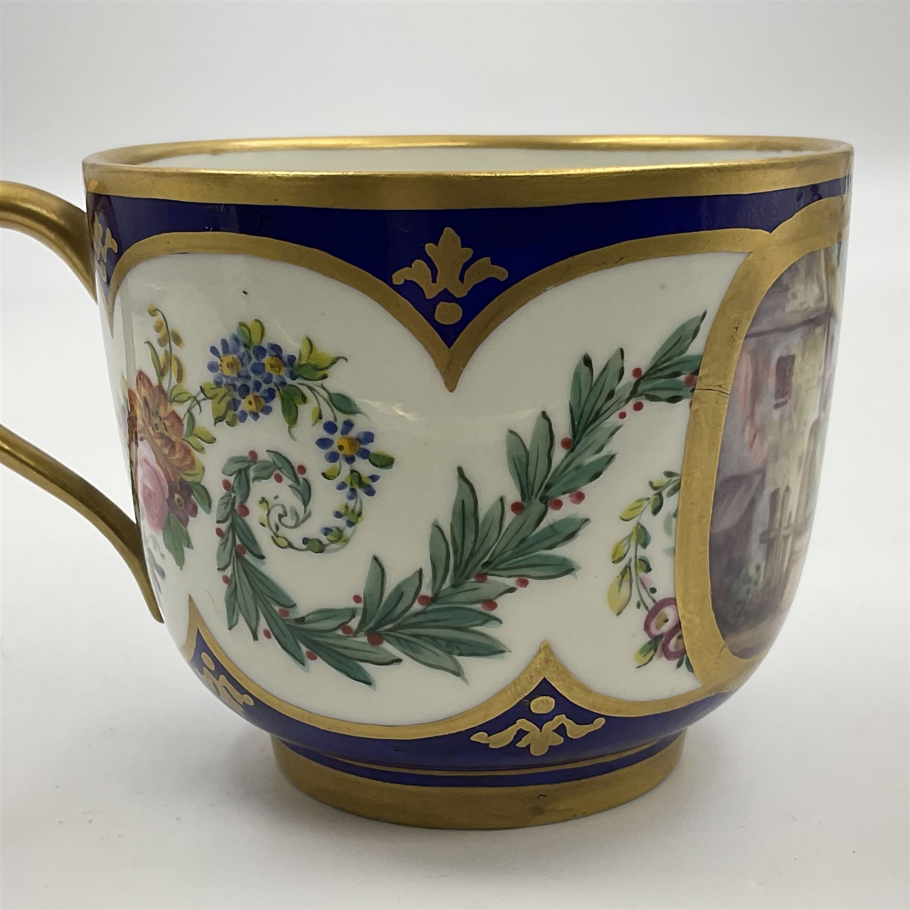 19th Sevres style porcelain cup and saucer - Image 14 of 32