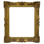 Victorian giltwood and gesso wall mirror