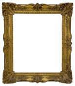 Victorian giltwood and gesso wall mirror