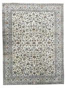 Persian pale jade ground carpet