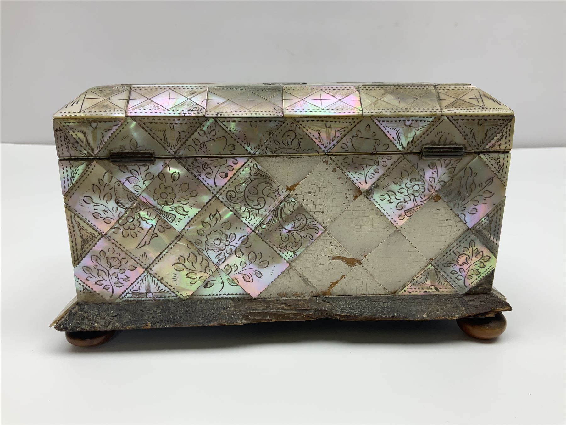 Victorian mother of pearl tea caddy - Image 10 of 32