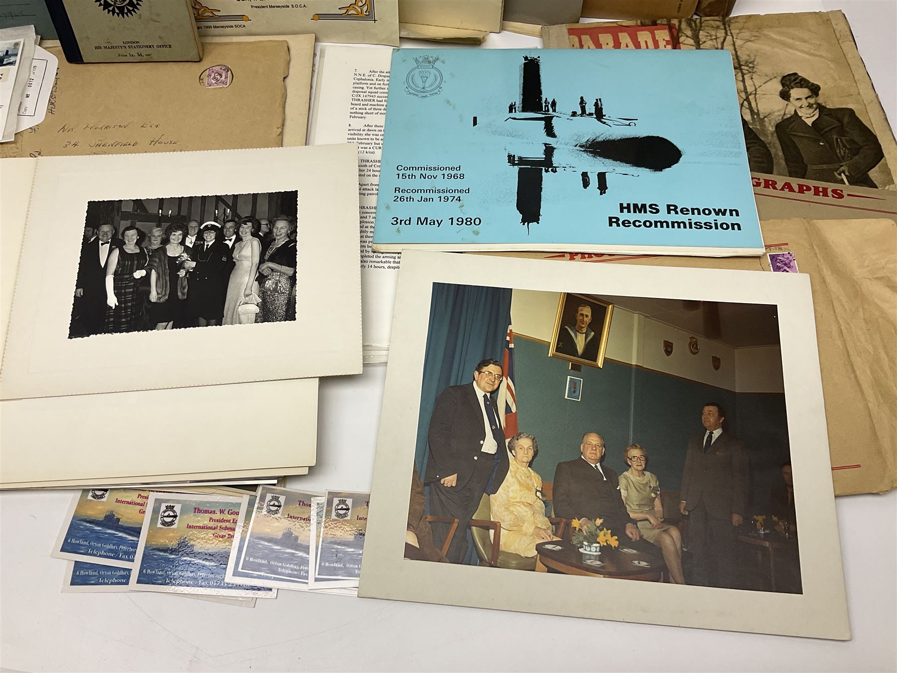 WW2 submarine interest - archive of ephemera and photographs relating to submariner Petty Officer (l - Image 8 of 26