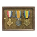 WW1 trio of medals comprising British War medal