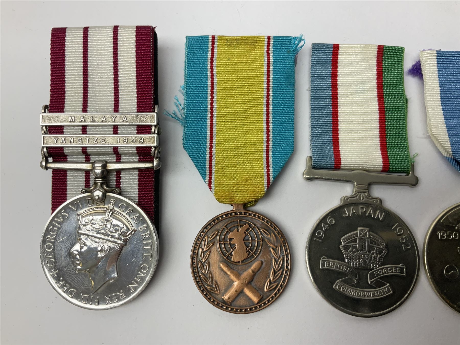 1949 Yangtze Incident HMS Consort casualty Naval General Service Medal with two clasps for Yangtze 1 - Image 3 of 35