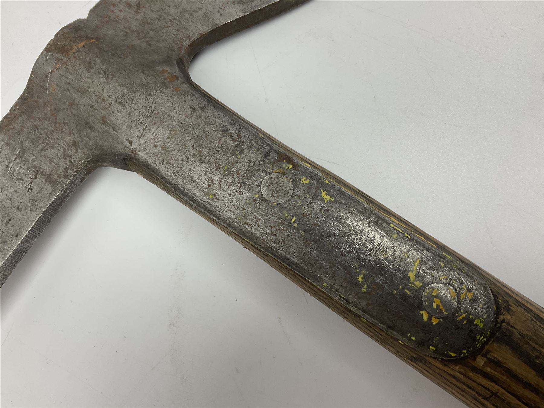 Post-War military type fireman's axe impressed 'PERKS 1953/54' with additional indistinct mark proba - Image 14 of 19