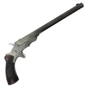 19th century .297/230 rimfire single shot break-action pistol