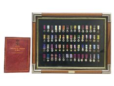 Limited edition large framed display board with sixty half-size copies of British Gallantry and Camp