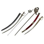Late Victorian British Military gymnasium practice sword with 85.5cm fullered blunt pointed narrow s