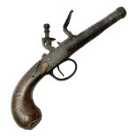 Late 18th/early 19th century 54-bore flintlock pistol by T. Archer with 6.5cm(2.5") screw off cannon