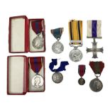 Imperial Service Medal awarded to James Roscow; four coronation medals for Edward VII