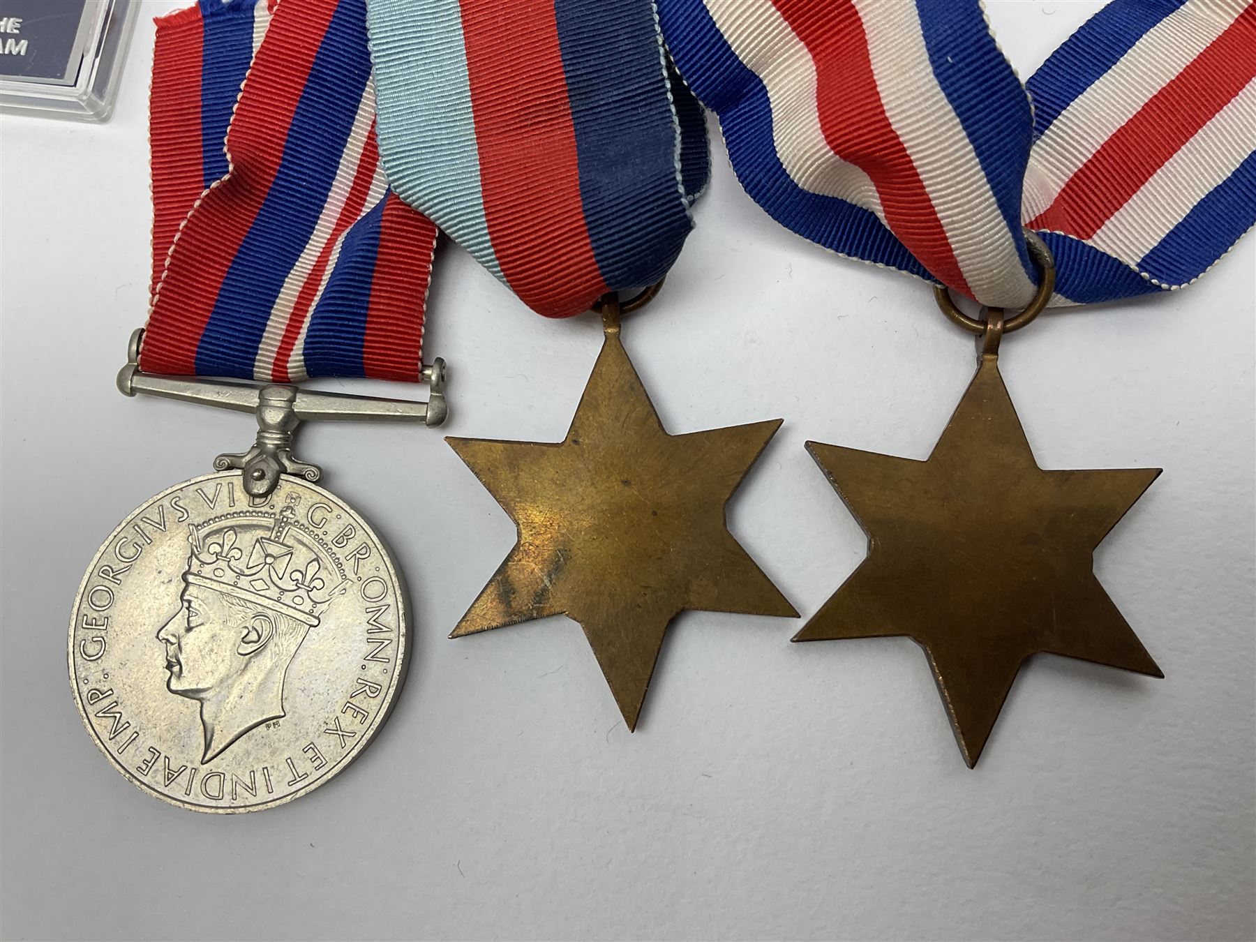 WW2 group of three medals comprising 1939-1945 War Medal - Image 5 of 15