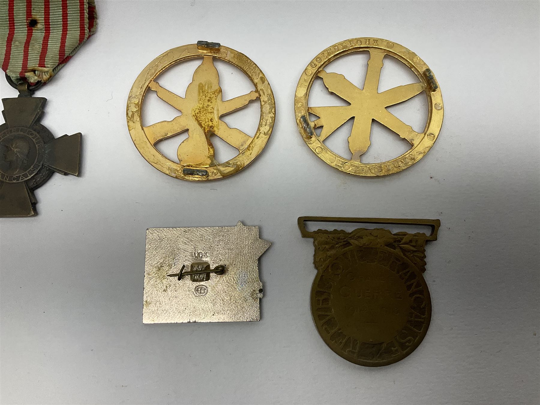 Five WW1 French medals comprising Medaille Militaire Gallantry Award - Image 5 of 15